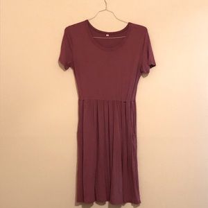 Mauve Pocket Dress